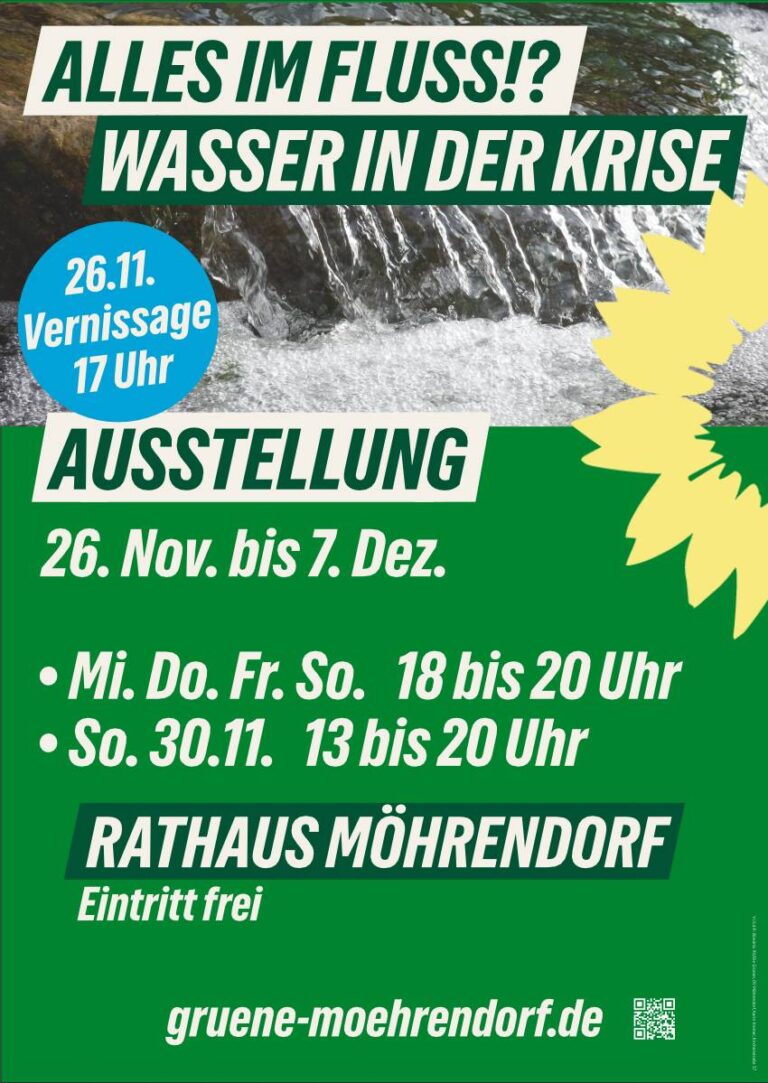 Ausstellung „Alles im Fluss !? – Wasser in der Krise?